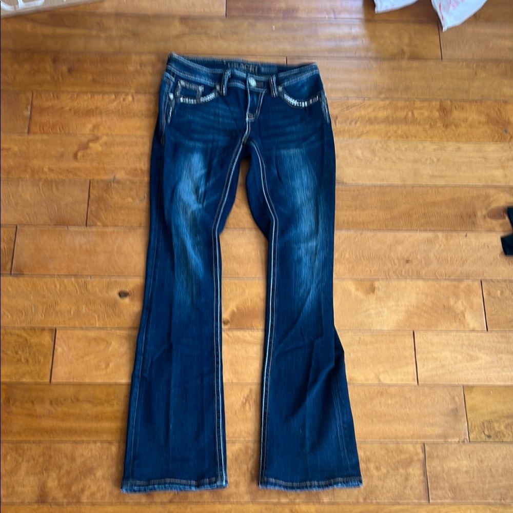 Grace Blue Flare Wide Leg Denim